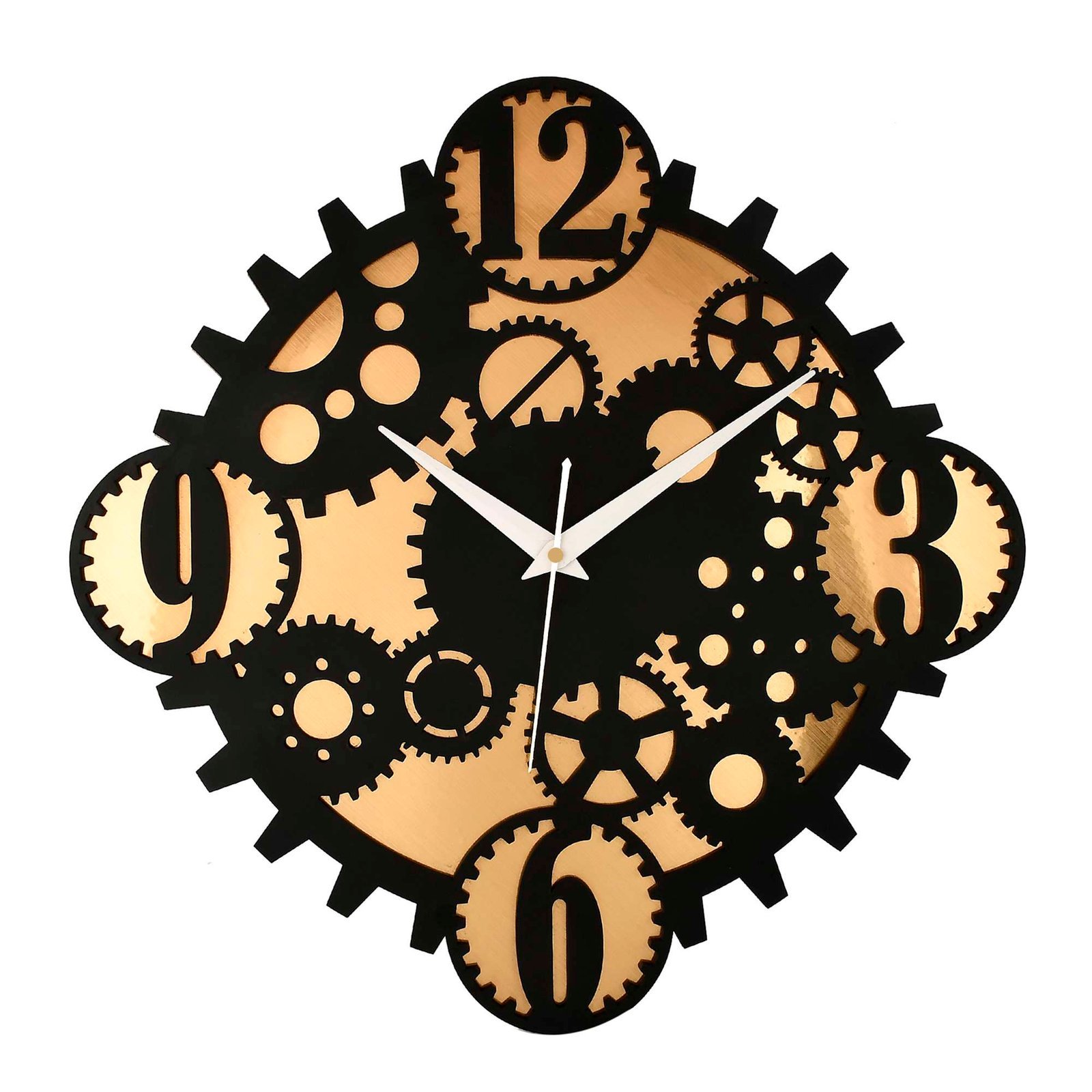 Wooden Silent Non-Ticking Wall Clock for Home Stylish Latest Designer Wall Clock for Home Living Room Bedroom Office Hall - Image 3